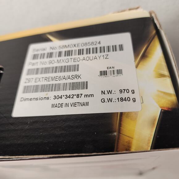 ASRock Z97 Extreme6 Socket 1150 Motherboard combo Intel i7 DDR3 32GB Ram Stealth - Picture 12 of 12